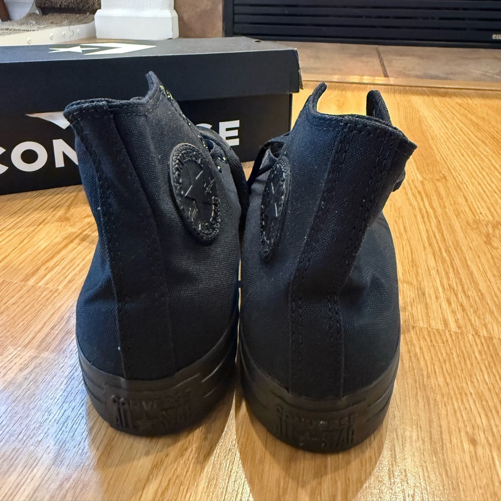 Converse Chuck Taylor All Star High Top Black Monochrome M 7 / W 9 | New w/ Box - Picture 2 of 8